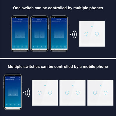 Smart WiFi Touch Light Switch with Remote Control - Smarsty