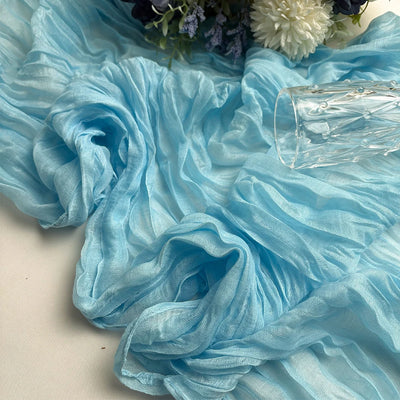 Wrinkle Gauze Table Runner for Elegant Dining Decor - Smarsty