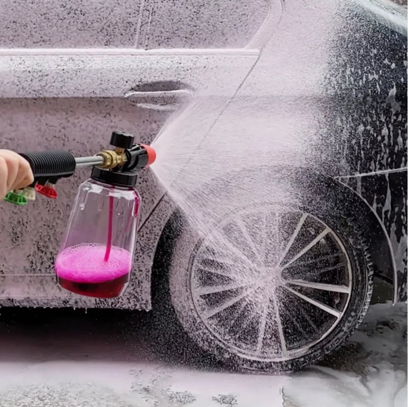Foam Cannon Gun Car Wash Soap Lance Sprayer Pressure Washer Bottle Large-mouth Pot Car Wash Machine