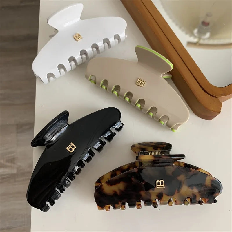 Acetate Hair Clip For Women Strong Grip Stylish Sweet Disc - Smarsty