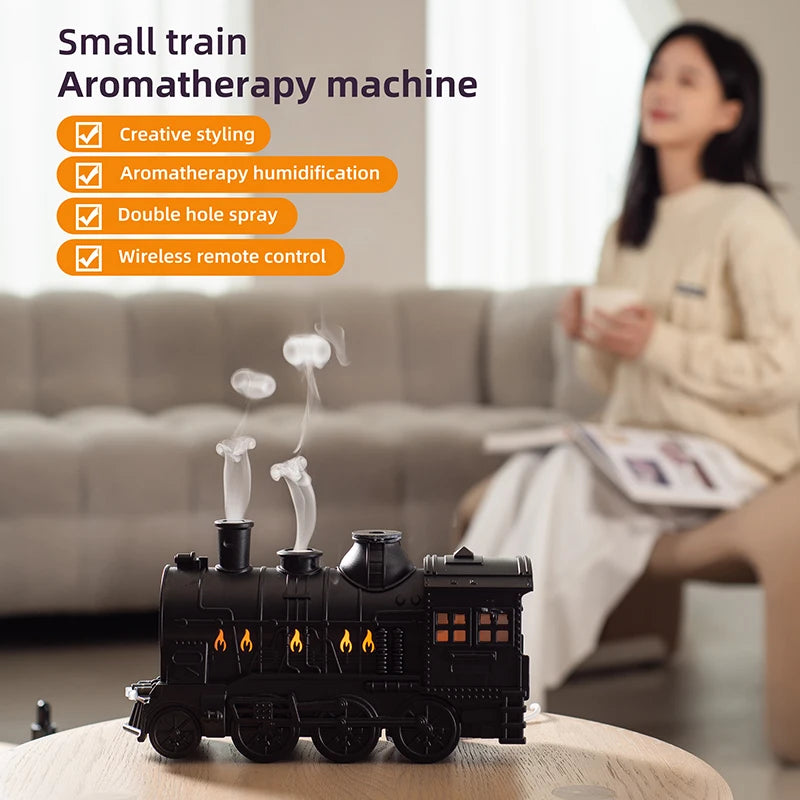 Ship Train Shape Ultrasonic Humidifier With Colorful Lights - Smarsty