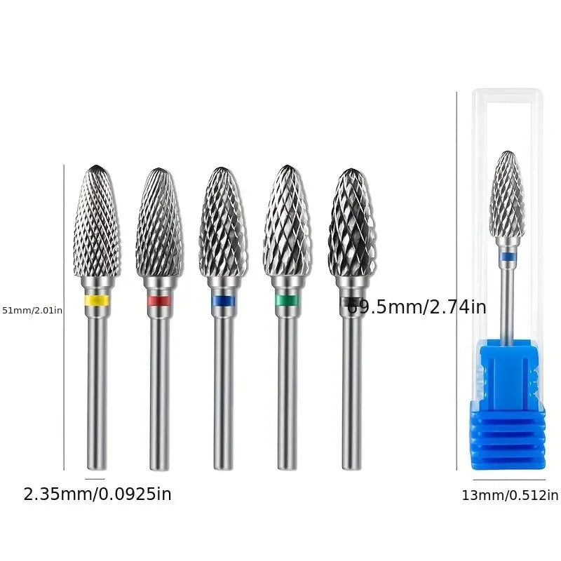 Tungsten Carbide Nail Drill Bits for Effective Gel Polish Removal - Smarsty