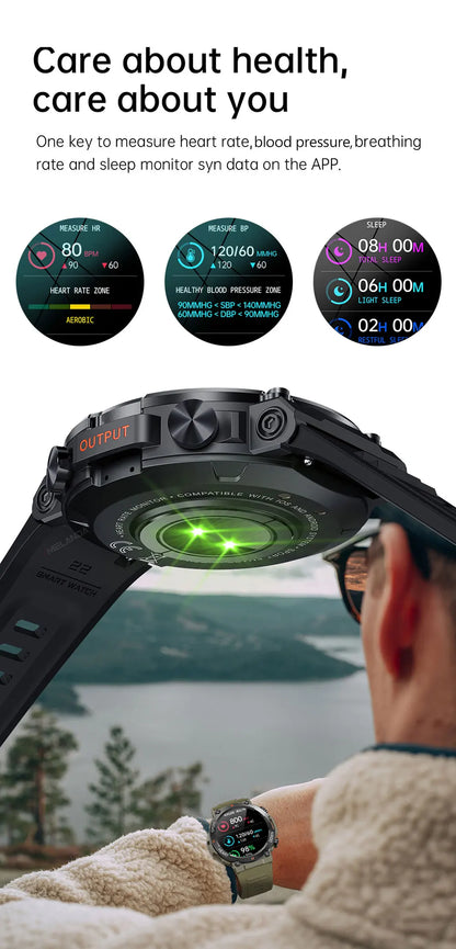 HD Bluetooth Call Smart Watch for Men Fitness Tracker - Smarsty