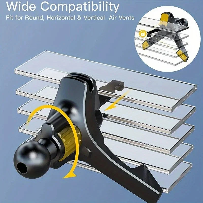 Car Phone Holder Air Vent Clip Mount 17mm Ball Head - Smarsty