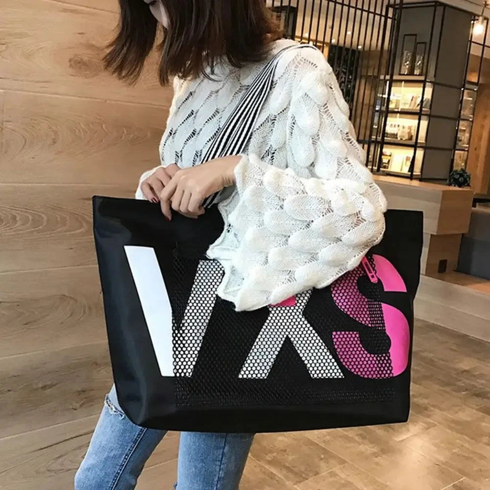 Canvas Tote Bag Large Capacity Single Shoulder Going Out - Smarsty