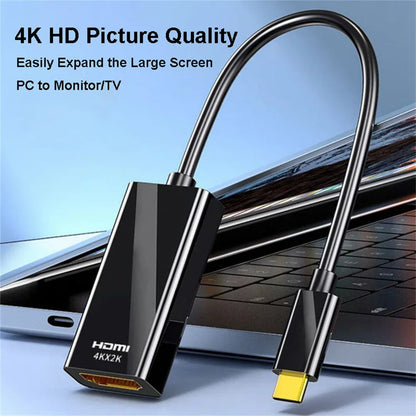 Type C to HDMI Cable for 4K Video Streaming - Smarsty