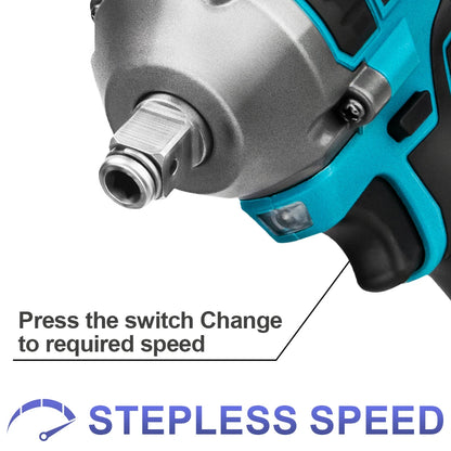 1000N M Brushless Electric Impact Wrench Cordless Power Tool - Smarsty