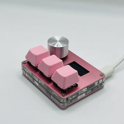 Magnetic Pink Rapid Trigger Hall Switch Keyboard With Knob