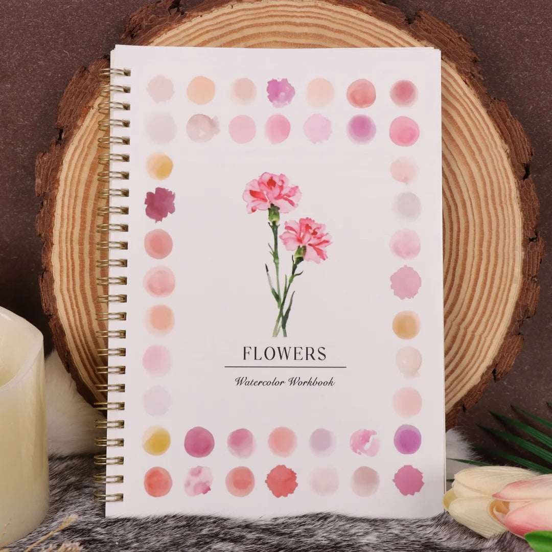 Beginner's Practice Book For Painting Watercolor Oil Painting Dyeing Album Comes Coloring Book  Advanced Painting - Smarsty