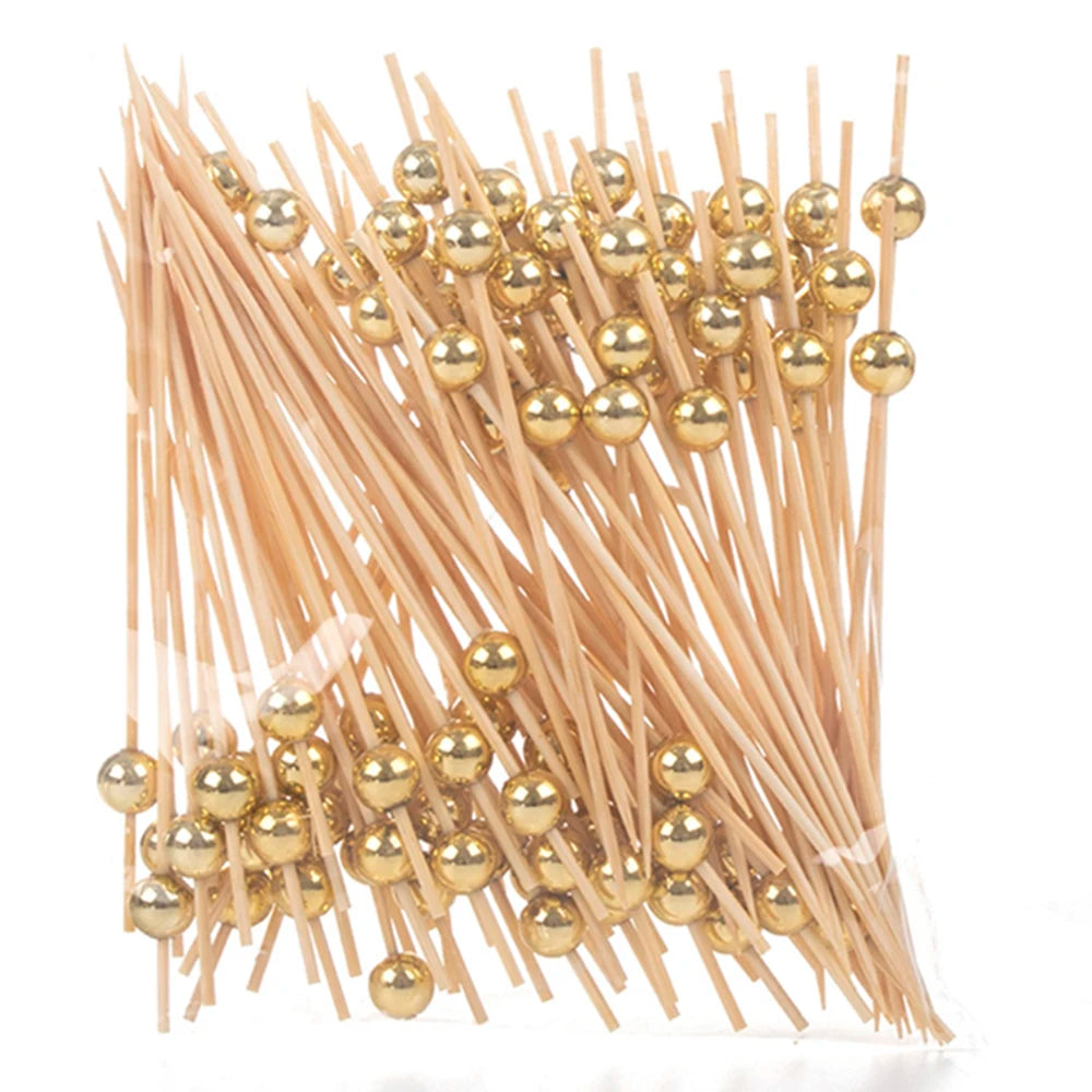 Wedding Pearl Wooden Skewers for Party Snacks - Smarsty