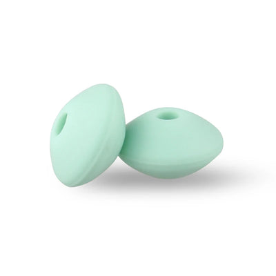 Silicone Beads 12mm Lentil Focal Beads Non Toxic Diy Set - Smarsty