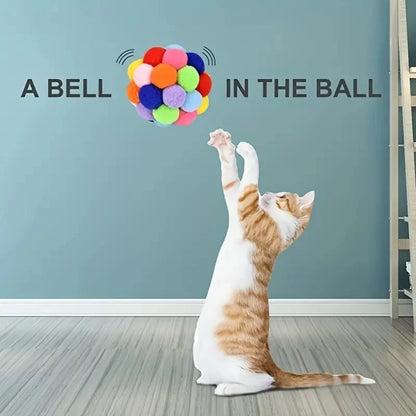 Durable Nylon Cat Plush Ball Toy for Engaging Play - Smarsty