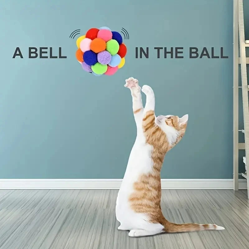 Durable Nylon Cat Plush Ball Toy for Engaging Play - Smarsty