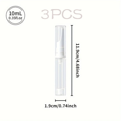 Clear Airless Foundation Dispenser Travel Bottles Set - Smarsty