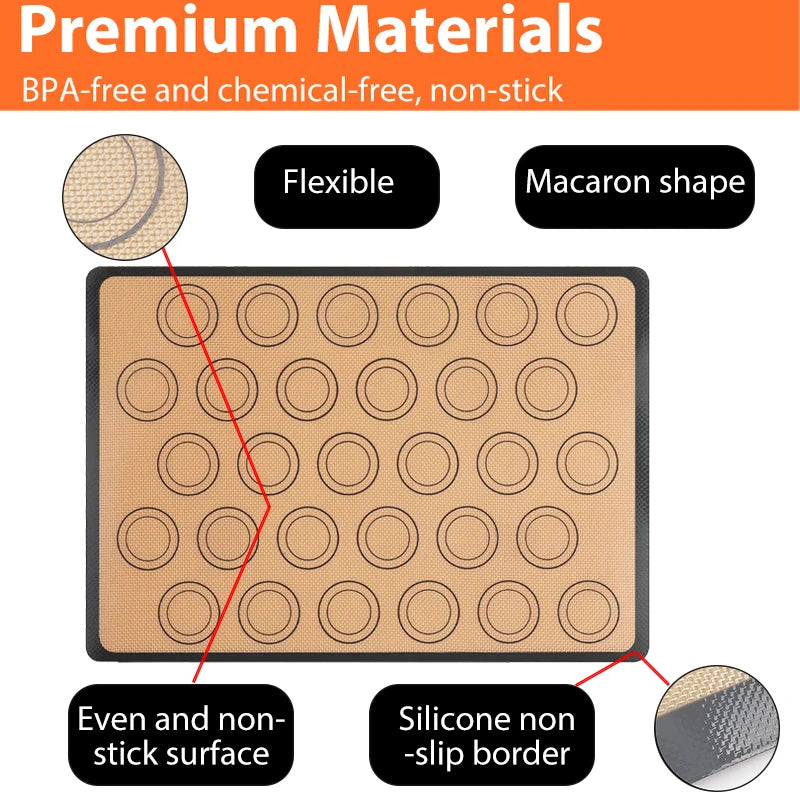 Silicone Baking Mat - Reusable Non Stick Oven Liner - Smarsty