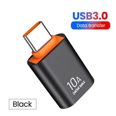 10A OTG USB 3.0 To Type C Adapter USB Female To Type c Male Fast Charging adadpter OTG USB C For Xiaomi Samsung Laptop PC - Smarsty