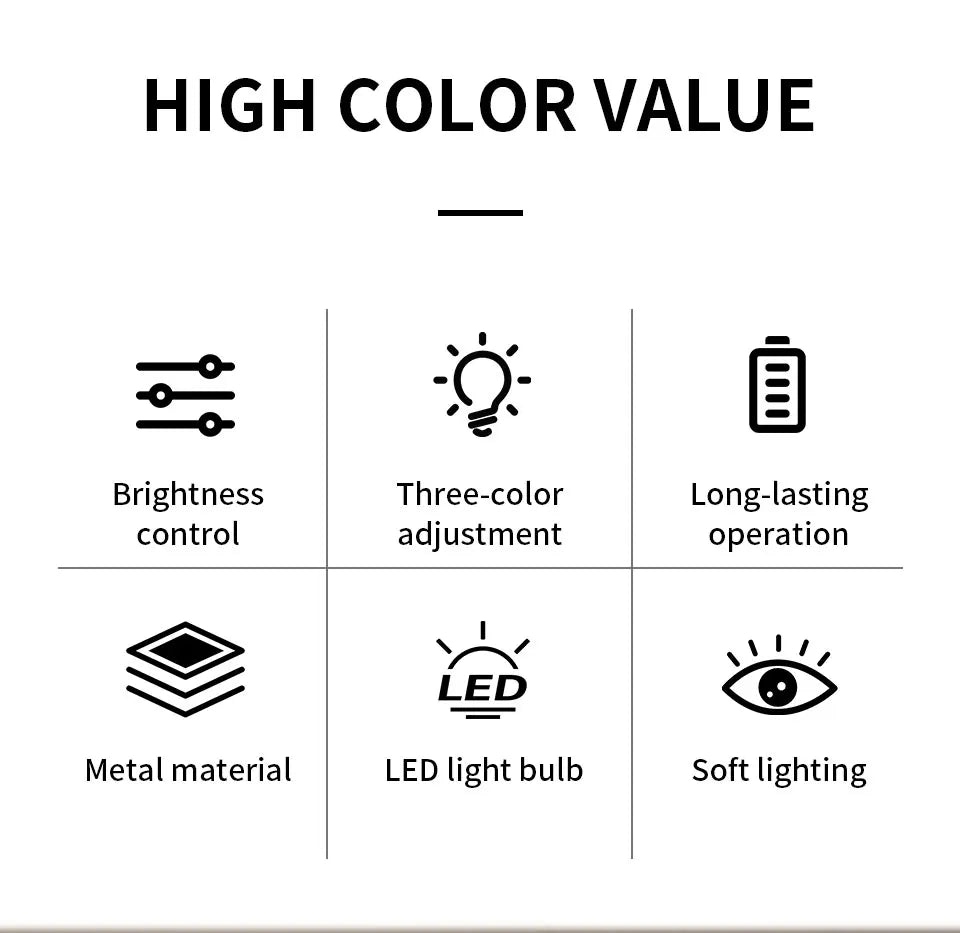 Classic Table Lamp USB Rechargeable Night Light Stepless Dimming Touch Desk Lamp 3 Colors Bedside Lamp Bar Hotel Decoration - Smarsty