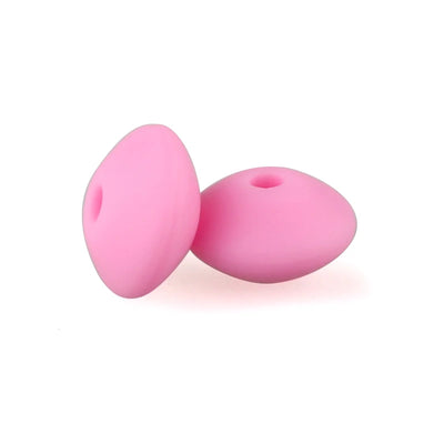 Silicone Beads 12mm Lentil Focal Beads Non Toxic Diy Set - Smarsty