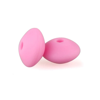 Silicone Beads 12mm Lentil Focal Beads Non Toxic Diy Set - Smarsty
