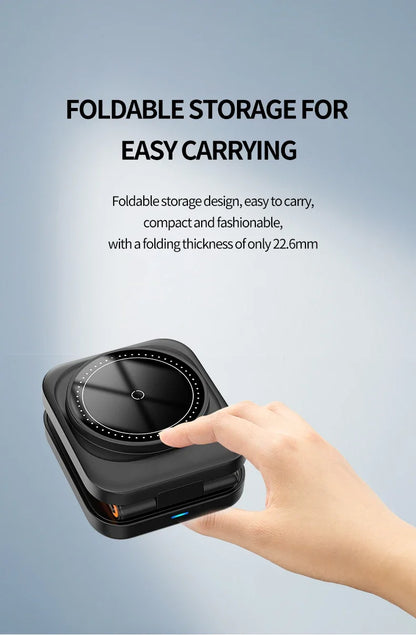 Foldable 30W Magnetic Wireless Charging Stand For iPhone - Smarsty