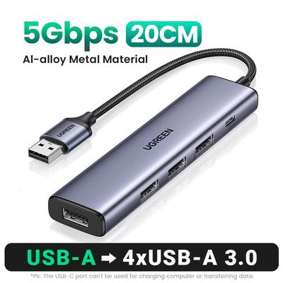 USB C Hub 4 Ports USB 3.0 UltraSlimDock For MacBook - Smarsty