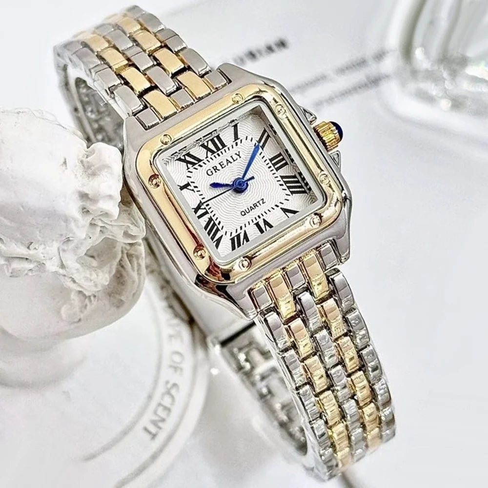 Square Alloy Women Quartz Watch for Casual Style - Smarsty