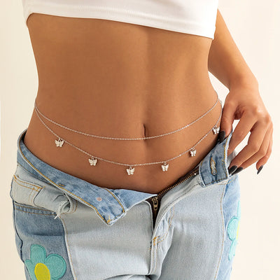 Classic Retro Butterfly Waist Belly Chain for Women - Smarsty