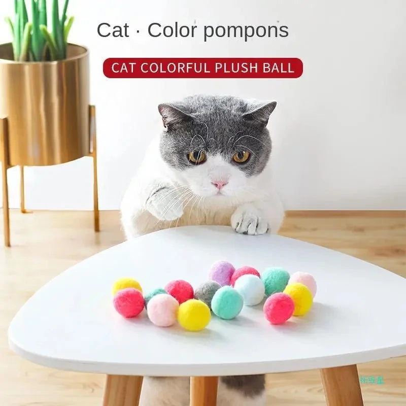 Interactive Cat Toy Shooting Gun with Plush Balls - Smarsty