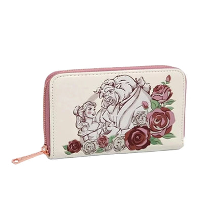 Beauty and the Beast Cartoon Backpack PU Leather Bag - Smarsty