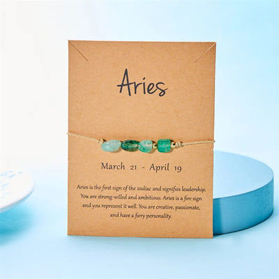 12 Constellation Natural Stone Beads Bracelets for Zodiac Signs - Smarsty
