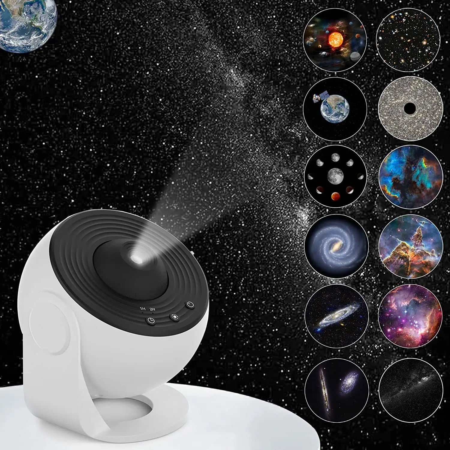 Galaxy Projector Night Light for Kids Room Decor - Smarsty