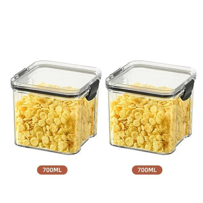 460-1800ml Sets Kitchen Stackable Sealed Jar Plastic Food Storage Box Multigrain Tank Bottle Dried Fruit Tea Storage Containers by Smarsty