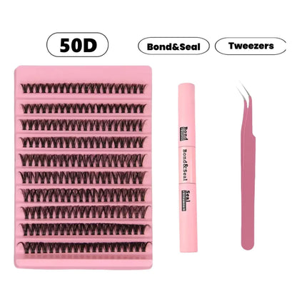MIAOJIE DIY Eyelash Set with 200 Individual Lashes - Smarsty
