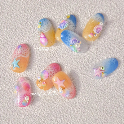 Colorful Seashell Nail Art Stickers for Dreamy Designs - Smarsty