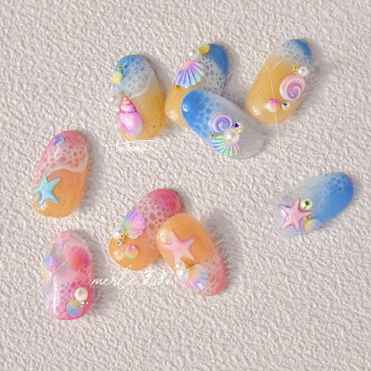 Colorful Seashell Nail Art Stickers for Dreamy Designs - Smarsty