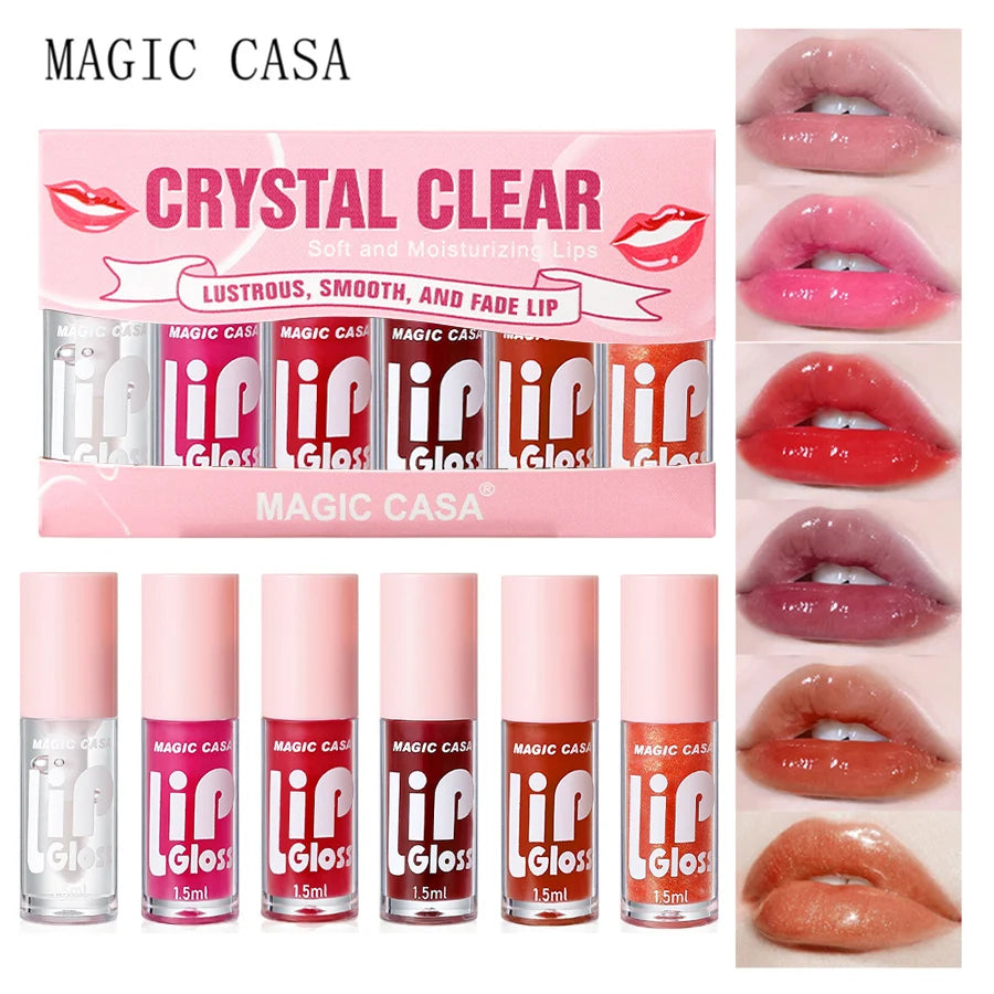 Magic Casa Hydrating Jelly Lip Oil Set of 6 - Smarsty