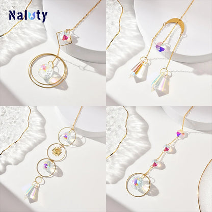 Hanging Crystal Pendant Suncatcher Wind Chimes for Home Decor - Smarsty