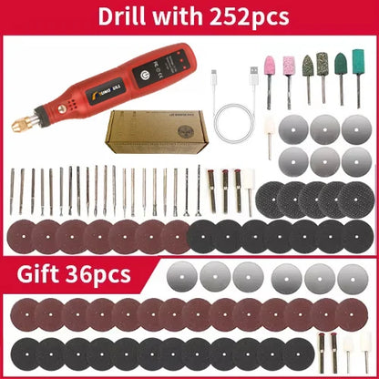 USB Rechargeable Cordless Engraving Pen Wireless Electric Drill Rotary Tool for Jewelry Glass - Portable Handheld Engraver - Smarsty