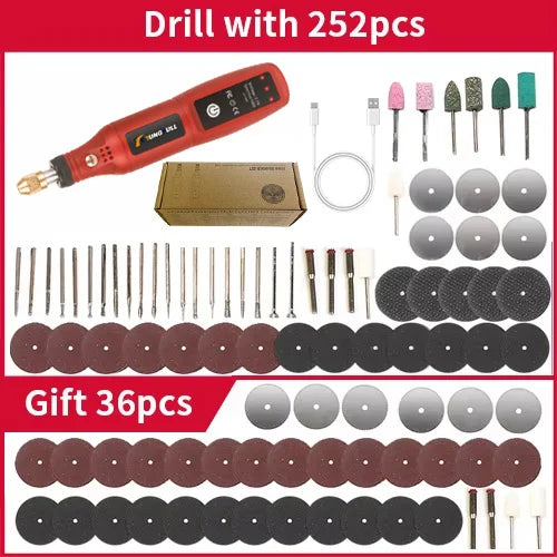 USB Rechargeable Cordless Engraving Pen Wireless Electric Drill Rotary Tool for Jewelry Glass - Portable Handheld Engraver - Smarsty