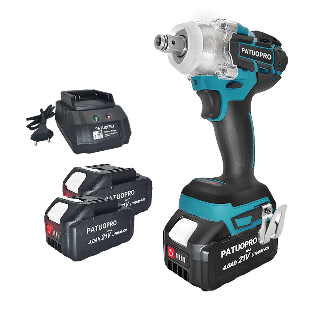 500N.m Brushless Cordless Impact Wrench for Home DIY - Smarsty