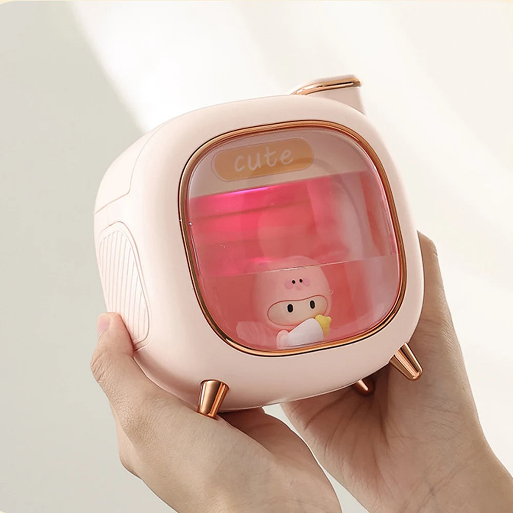 Cartoon Doll Ultrasonic Air Humidifier with Colorful Lights - Smarsty