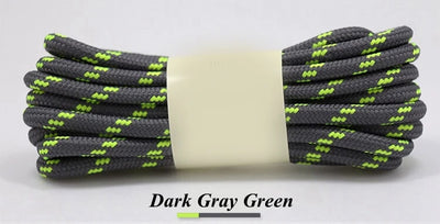 Round Climbing Shoelaces Hiking Walking Shoe Laces Work Boot Shoelace Outdoor Mountaineering Non Slip Duty Durable Shoestrings - Smarsty