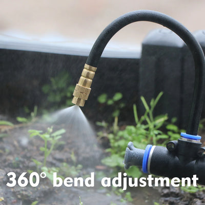 Misting Cooling System with Adjustable Atomizer Nozzles - Smarsty