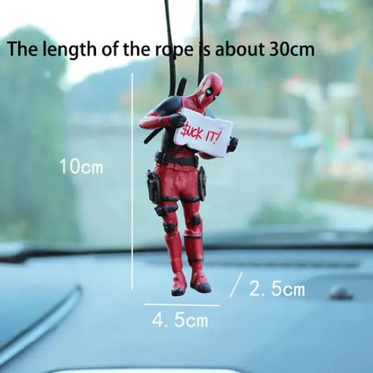 Deadpool Car Pendant Rearview Mirror Charm Interior Decor - Smarsty