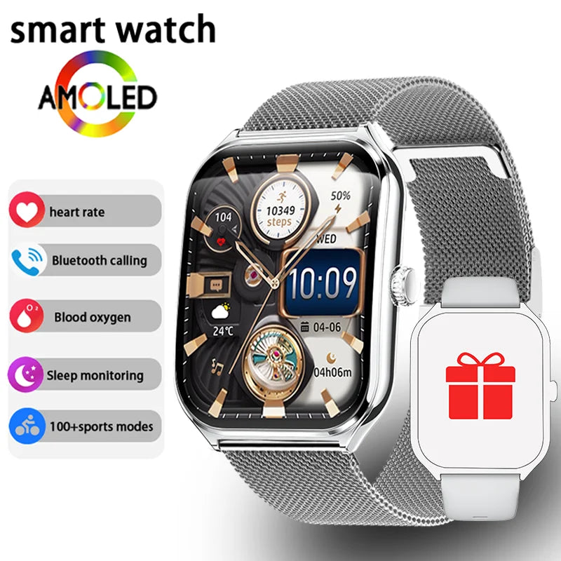 Ultra Thin Smart Watch with AMOLED Display and Call Reminder - Smarsty