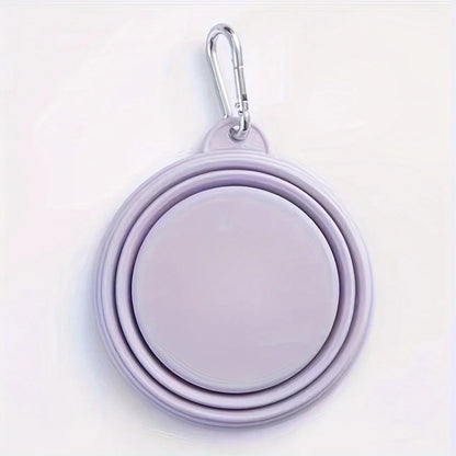 Portable Silicone Dog Travel Bowl for Outdoor Feeding - Smarsty