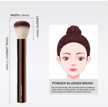 Hourglass No 2 Foundation Blush Brush Soft Fiber Hair - Smarsty