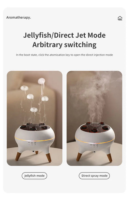 Dynamic Jellyfish Humidifier With Colorful Night Lights - Smarsty