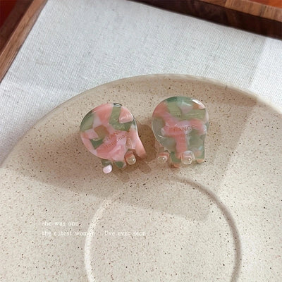 Mini Acetate Hair Claw Set Small Cute Elegant Secure Grip - Smarsty