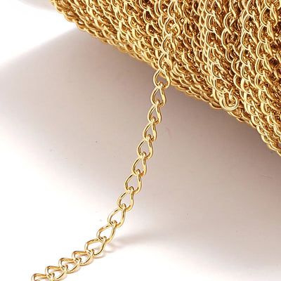 No Fade 2 Meter Stainless Steel Chain For Jewelry Making - Smarsty